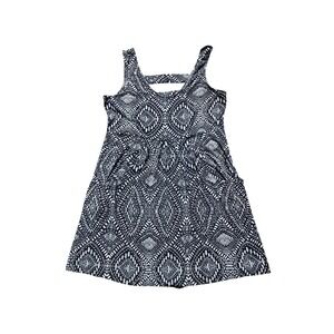 Portocruz Womens Black White Geometric Diamond Print Cutout Back Dress L